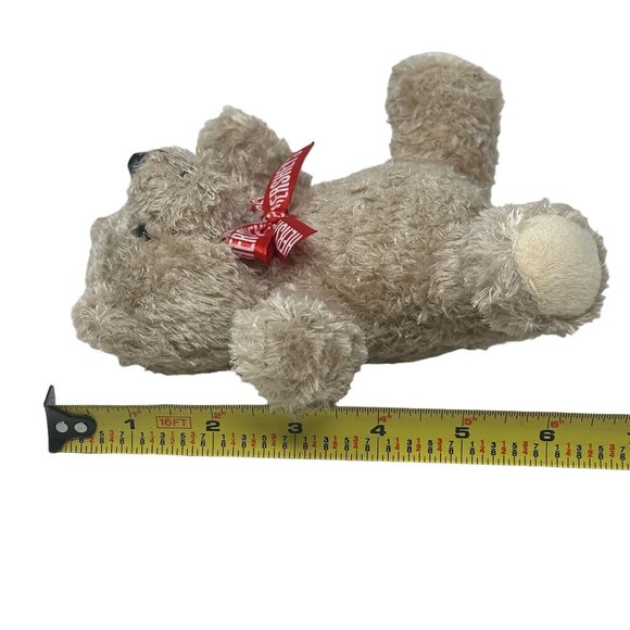 Galerie Hershey Plush Bear Moose Chocolate Promo Gift 7 Inch Red Logo Ribbon - Picture 11 of 14